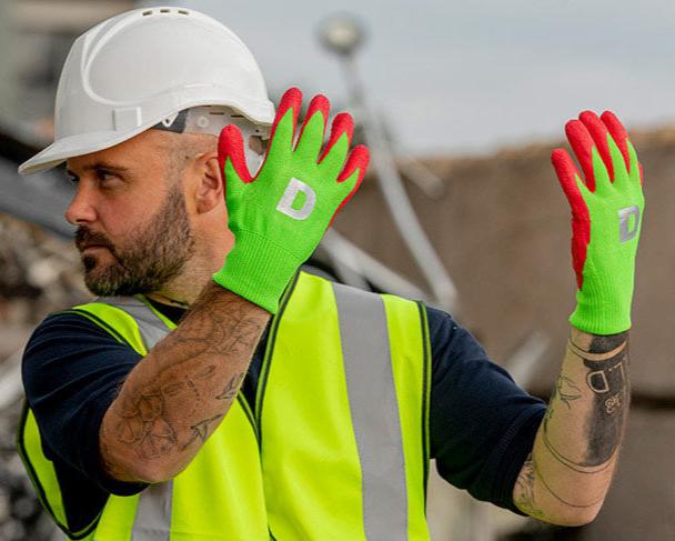 Hand Signals using Stop'nGo safety Gloves