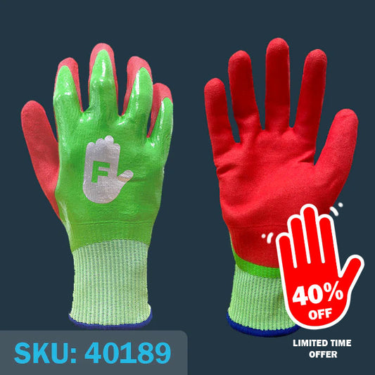 Safety Glove: GO-N F FULL - Pack of 10 (£10.50 per pair)
